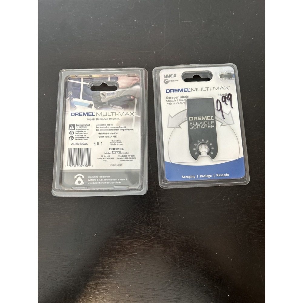 NEW DREMEL MULTI MAX MM610 FLEXIBLE SCRAPER BLADE Lot Of 2